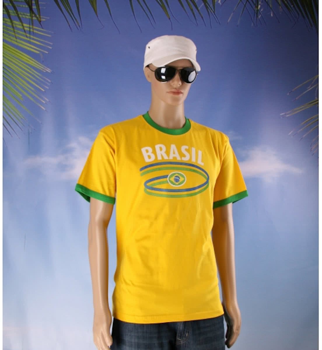 Geel heren shirt Brasil M