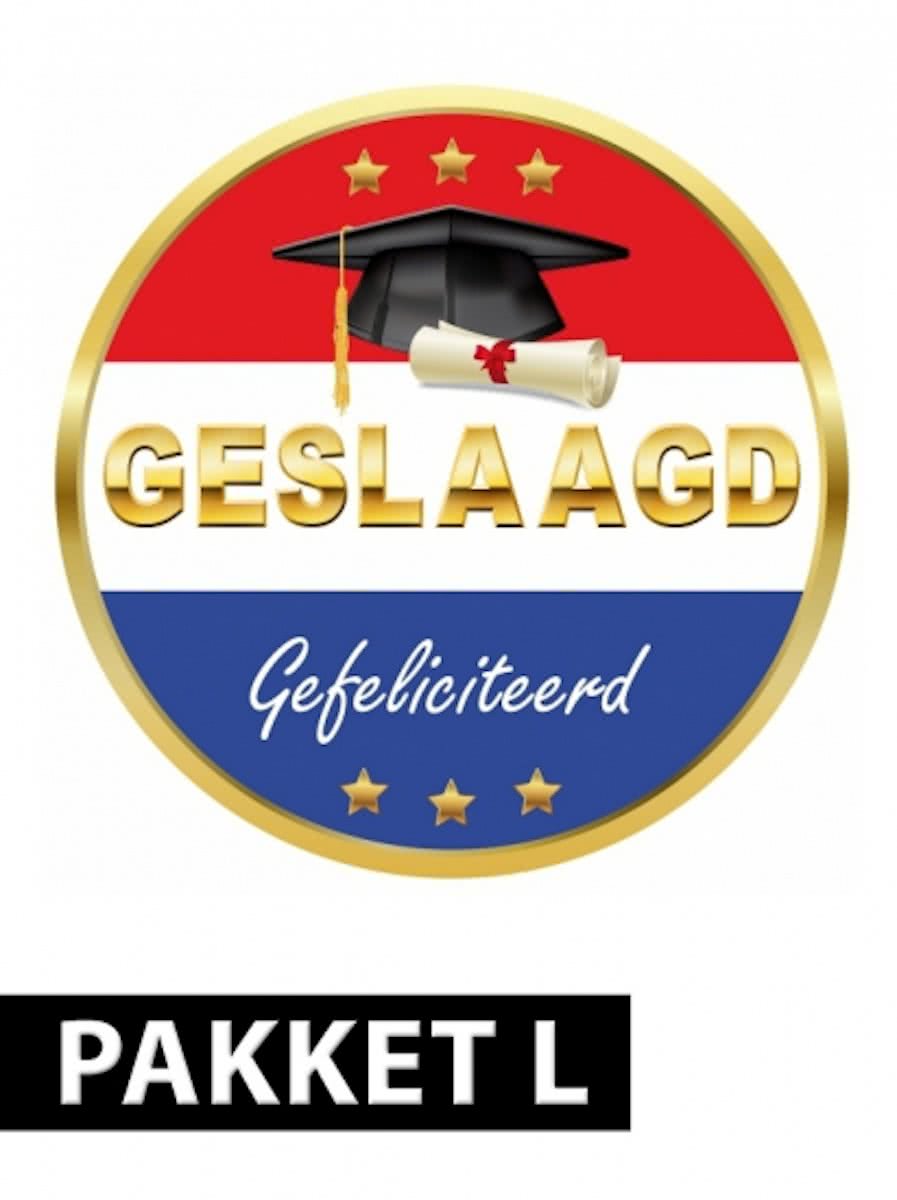 Geslaagd versiering pakket - Groot