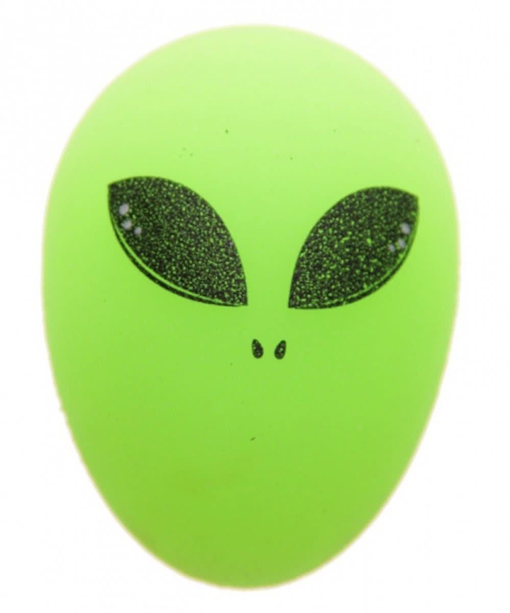 Glow in the dark alien stuiterbal