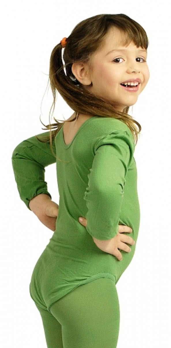 Groene kinder bodysuit 116/128