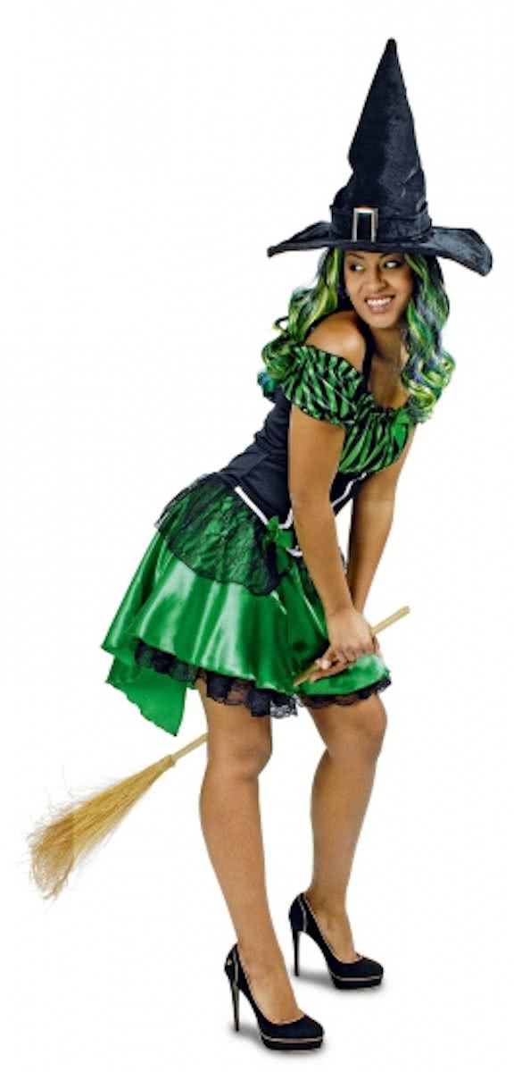 Halloween Groene heksenjurk voor dames 40/42