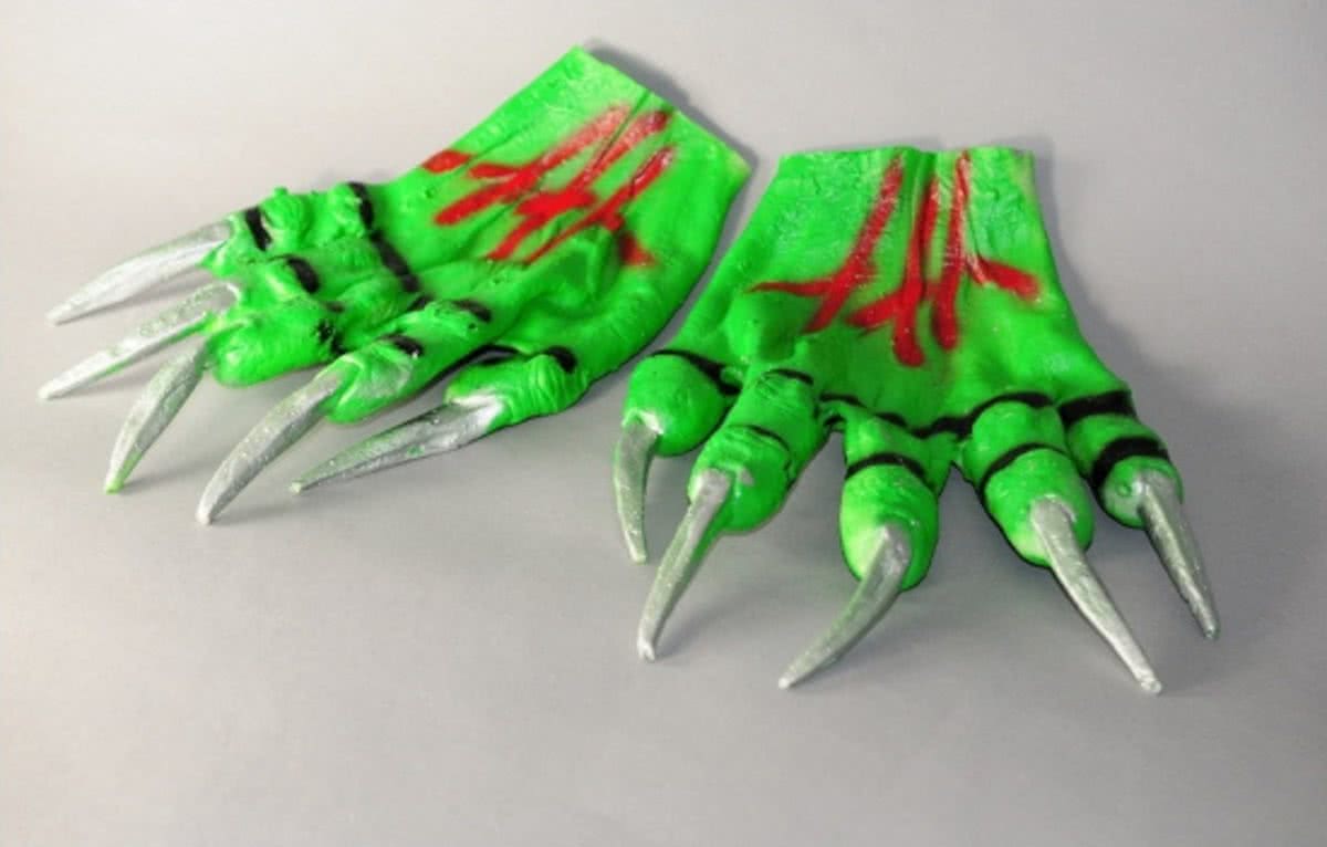 Halloween Groene monster handschoenen