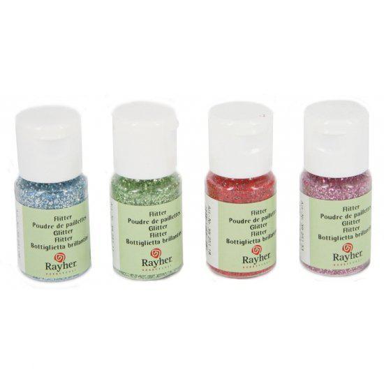 Hobby materiaal glitterflesje goud 10 ml