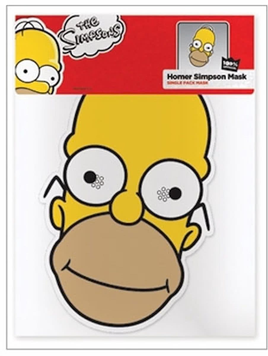 Homer Simpson masker van karton