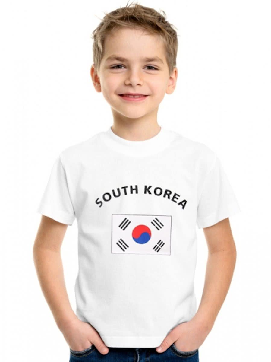 Kinder t-shirt vlag South Korea M (134-140)