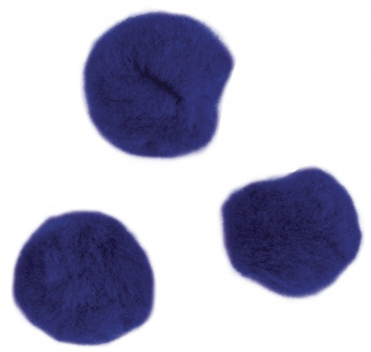 Knutsel pompons 15 mm donkerblauw