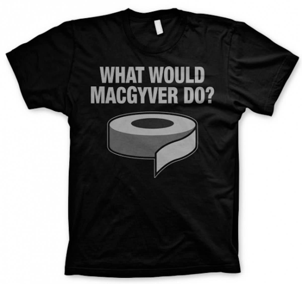 MacGyver zwart t-shirt heren S