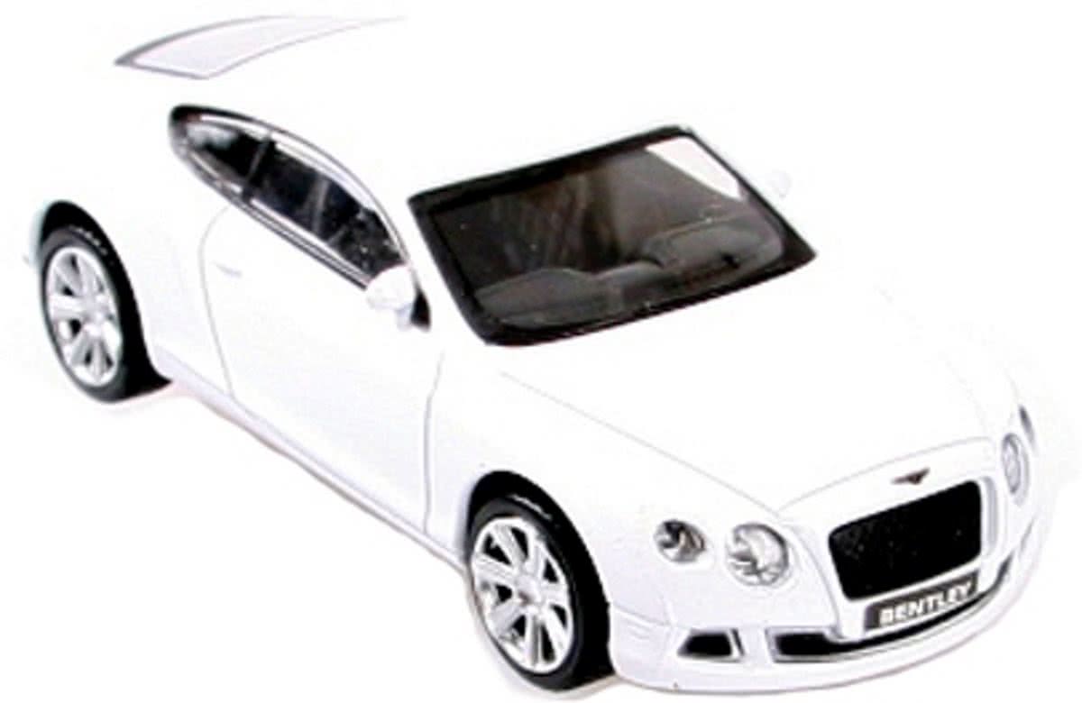 Modelauto Bentley Continental GT die cast wit