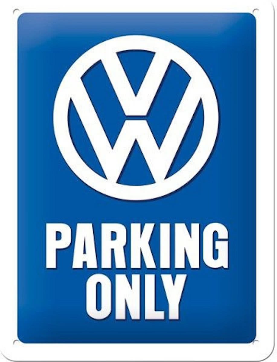 Muurplaatje Volkswagen parking 15 x 20 cm