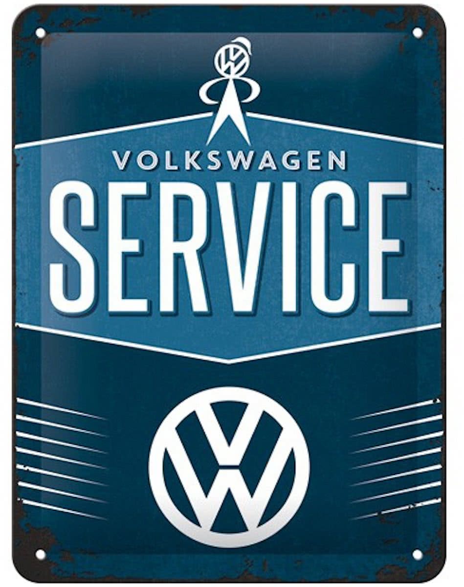 Muurplaatje Volkswagen service 15 x 20 cm