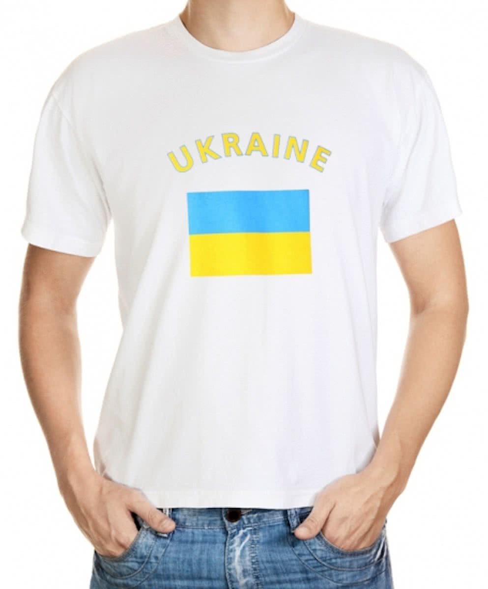 Oekraine t-shirt met vlag 2xl