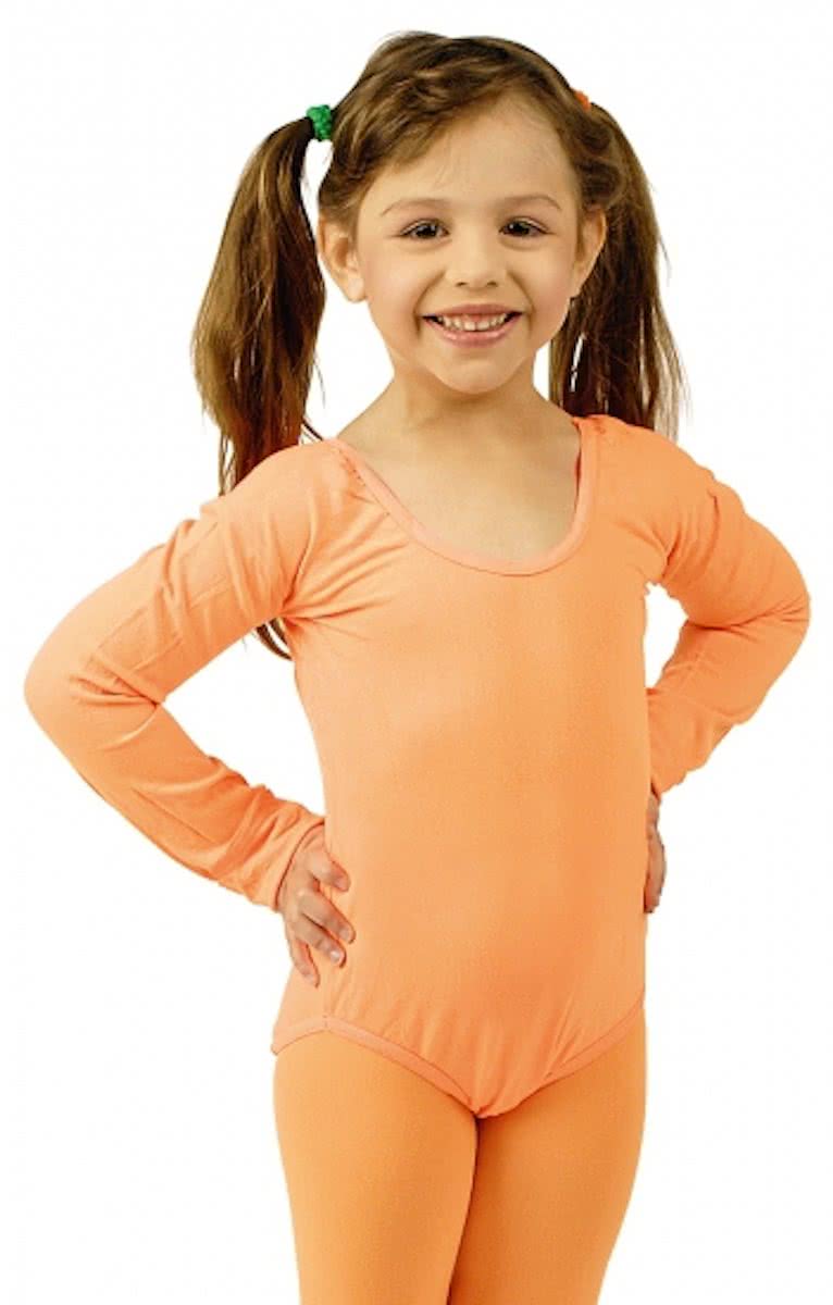 Oranje kinder bodysuit 140/152