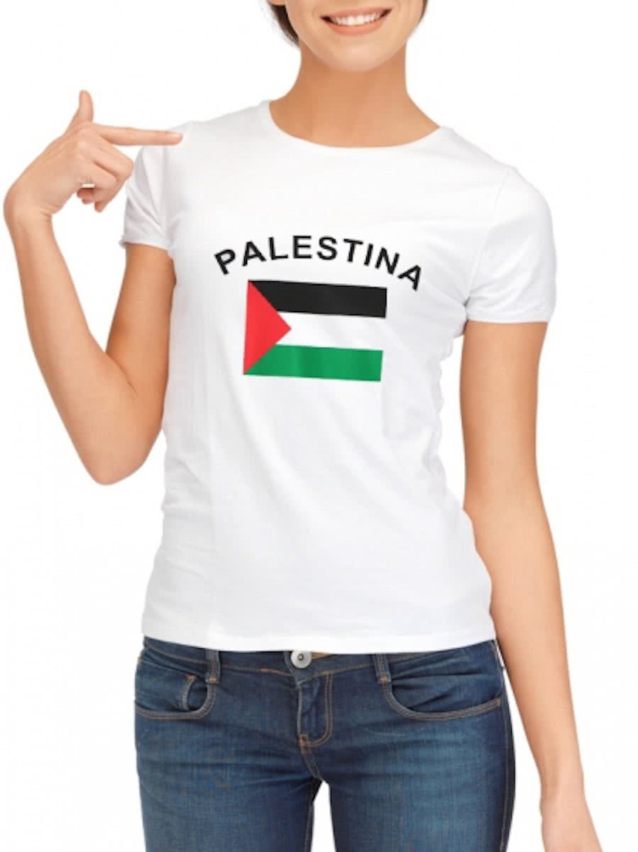 Palestina t-shirt wit dames Xl