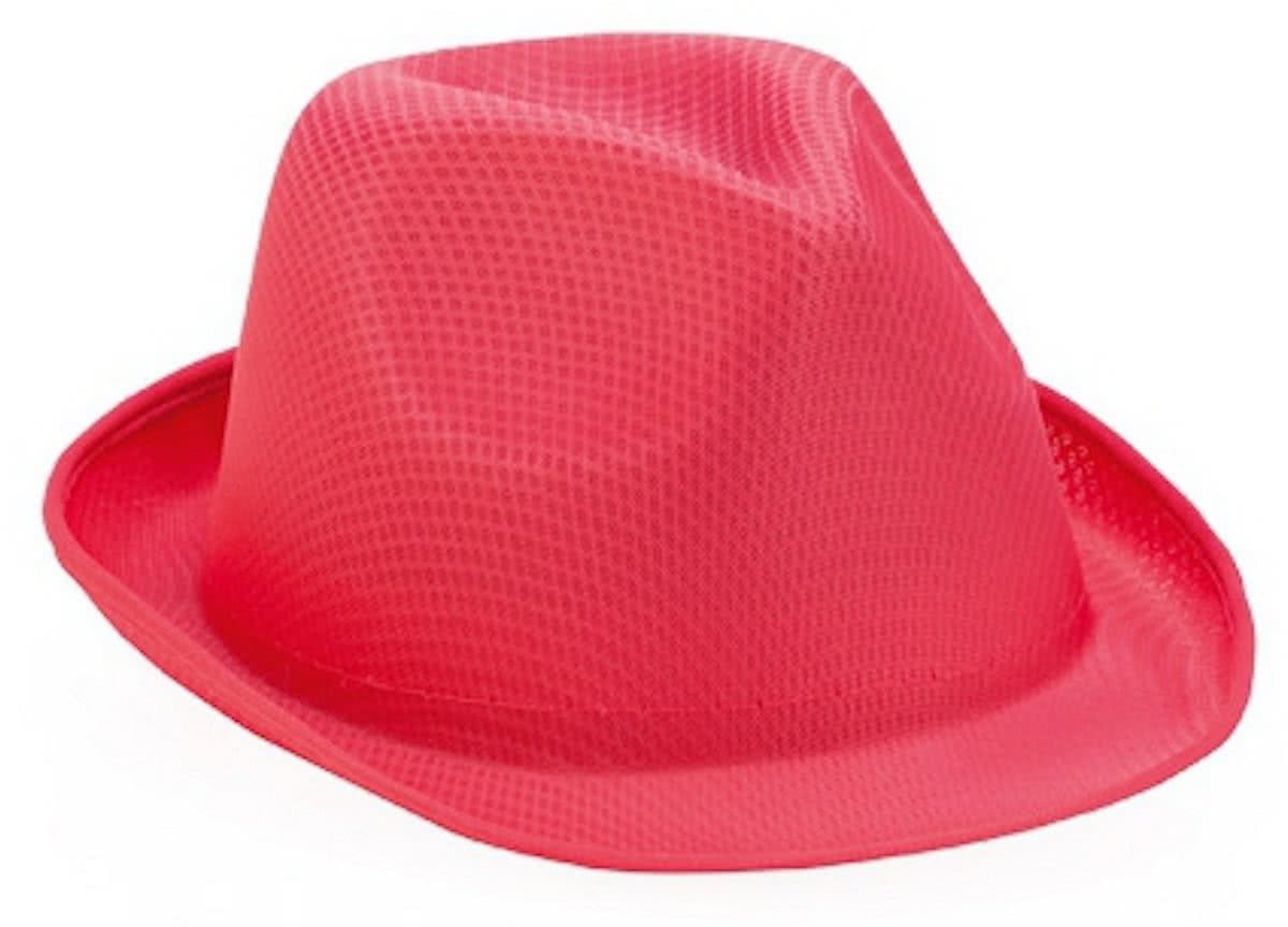 Roze trilby hoedje voor volwassenen