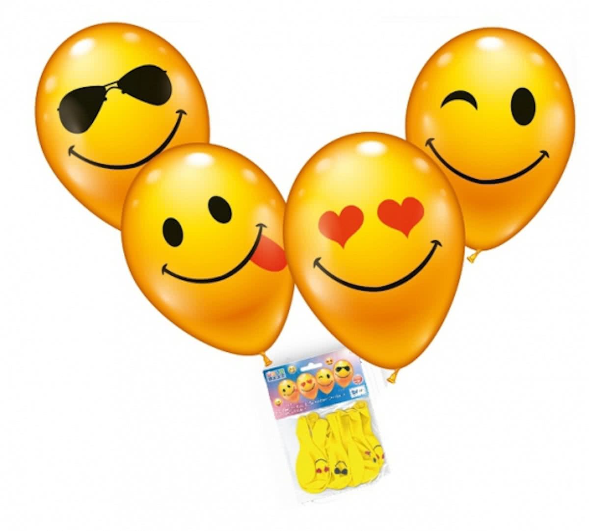 Smiley ballonnen 8 stuks