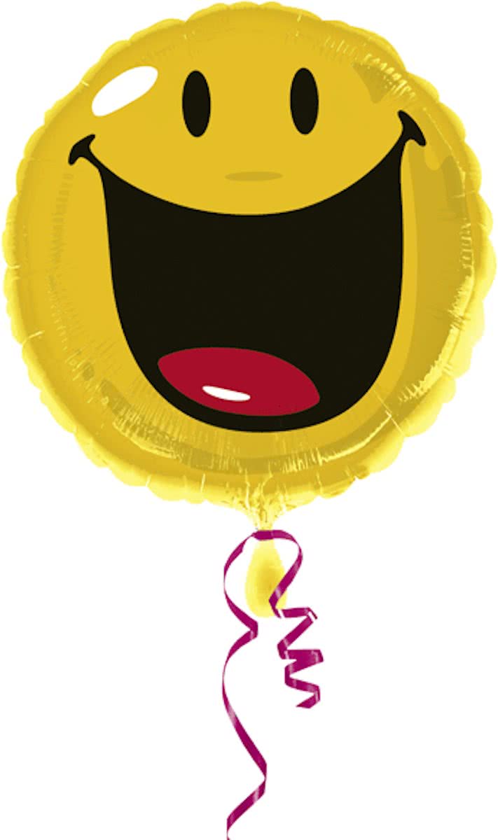 Smiley folie ballon