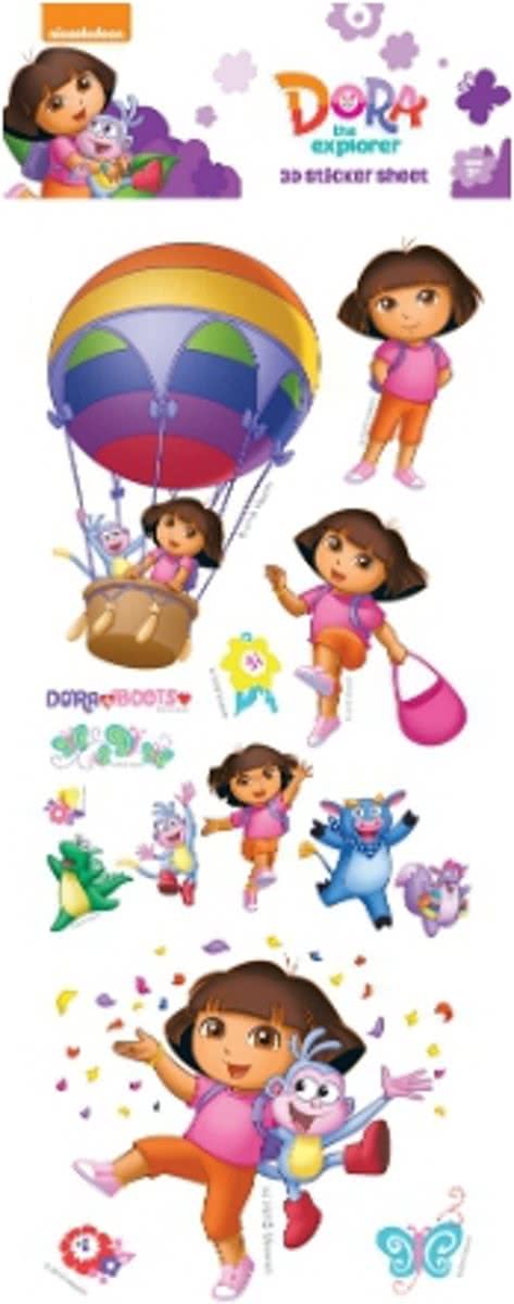 Stickervel 3D Dora