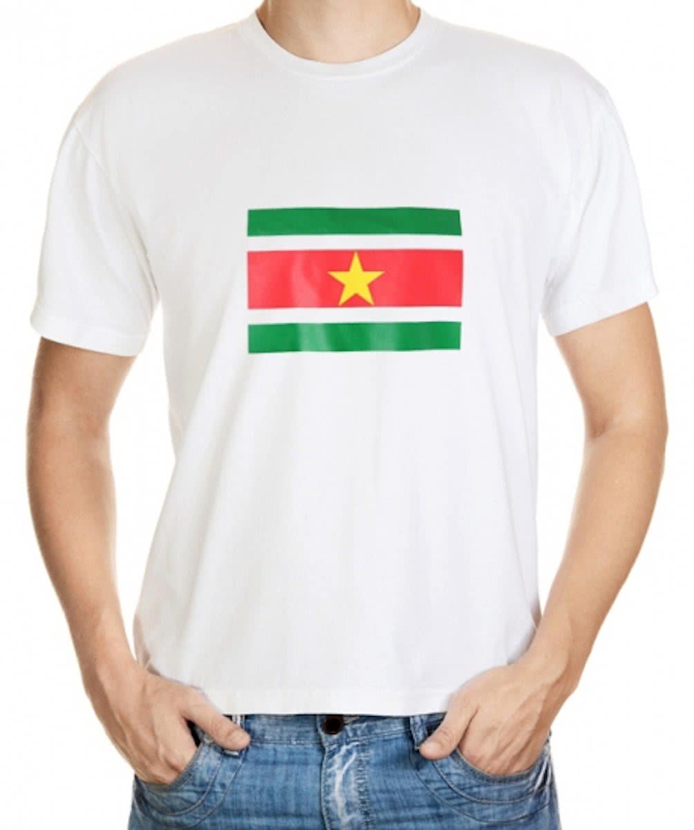 Suriname t-shirt met vlag grote maten 4xl