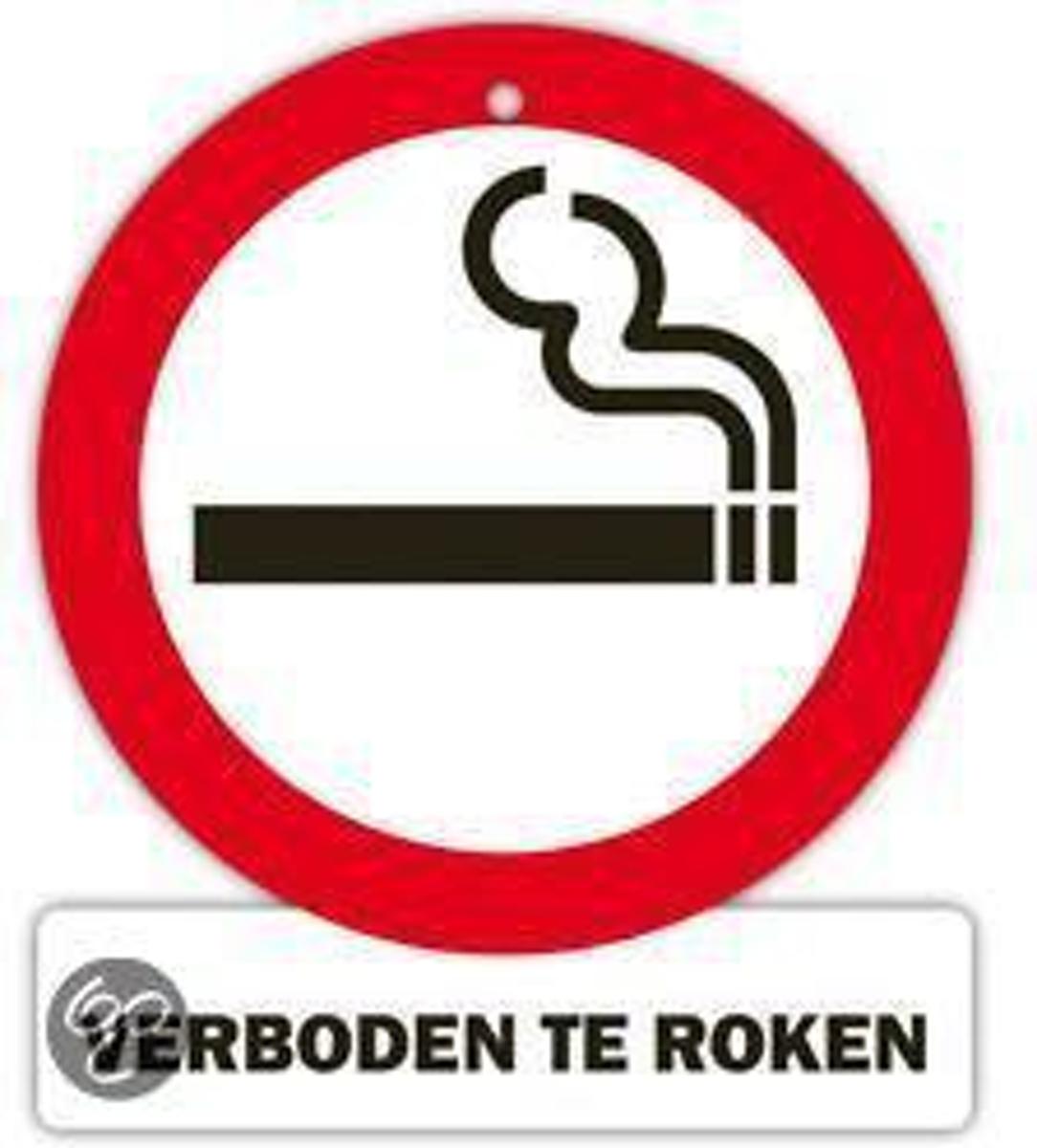 Watch out sign Verboden te roken