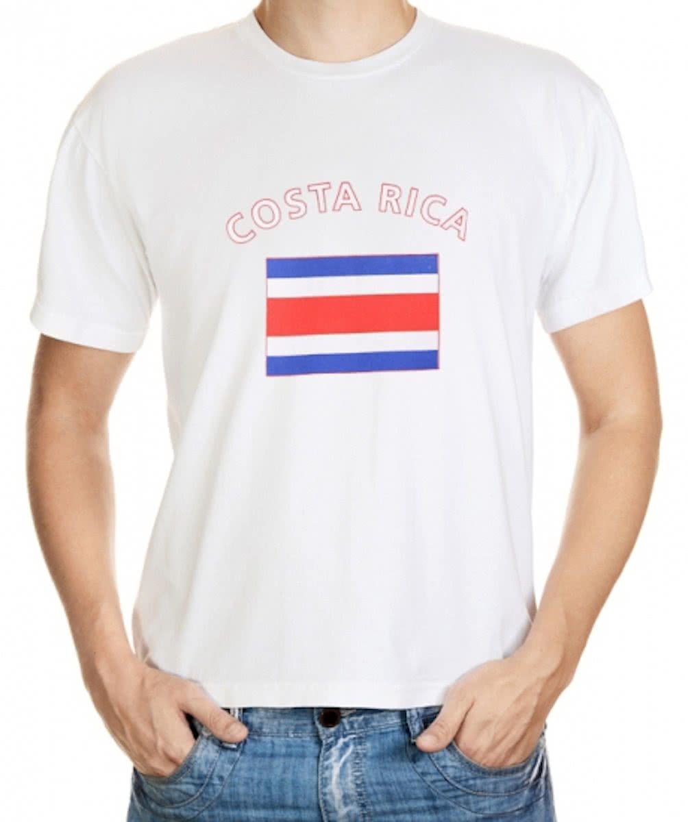 Wit heren t-shirt Costa Rica L