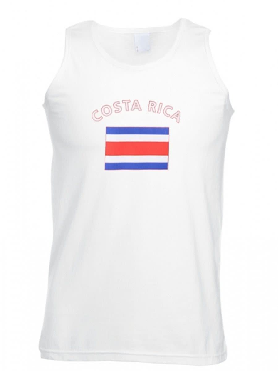 Witte heren tanktop Costa Rica L