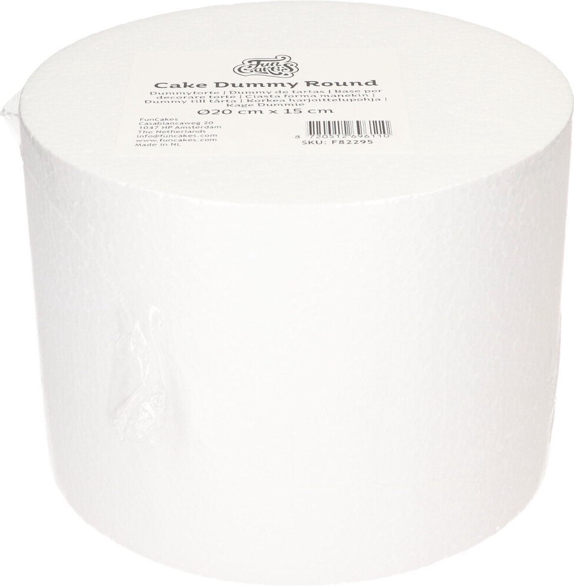 FunCakes - Taart Dummy - Rond - Ø20 cm x 15 cm