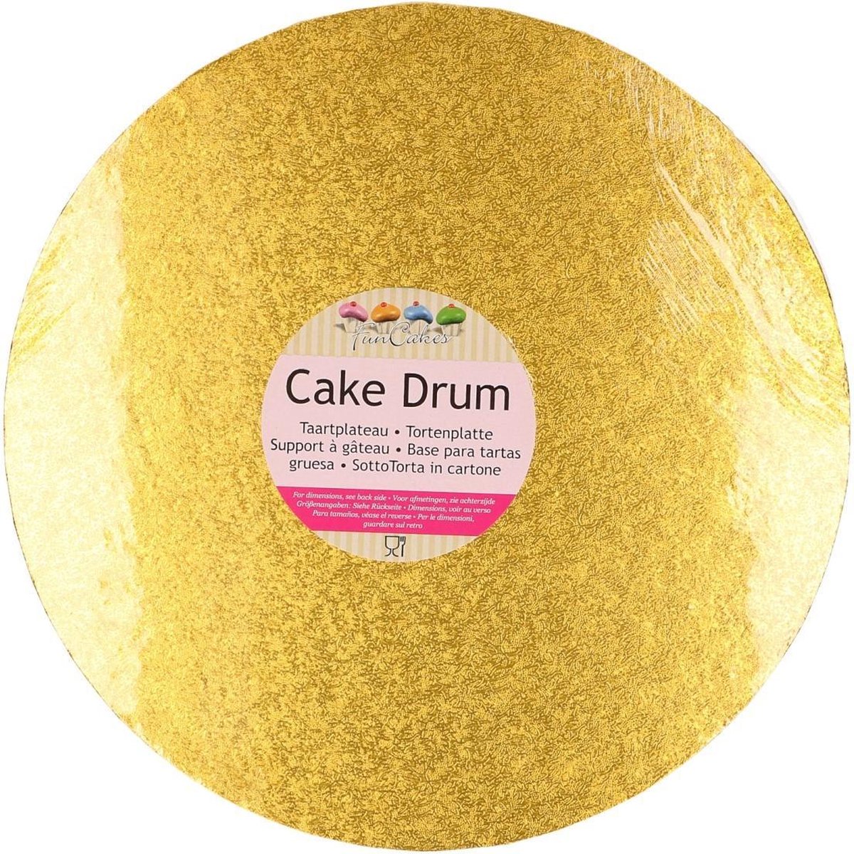 FunCakes Cake Drum Rond Ø30,5cm Goud