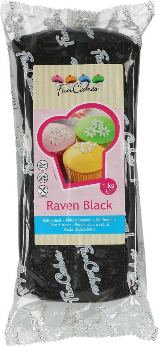 FunCakes Rolfondant Zwart 1kg