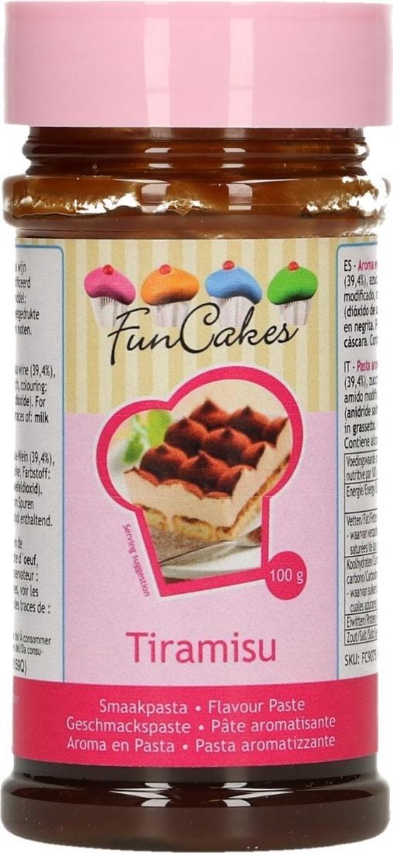 FunCakes Smaakpasta Tiramisu 100g