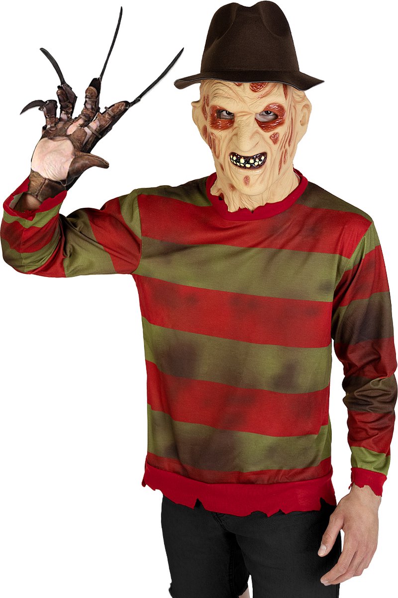 FUNIDELIA Freddy Krueger trui - A Nightmare on Elm Street - Maat: S