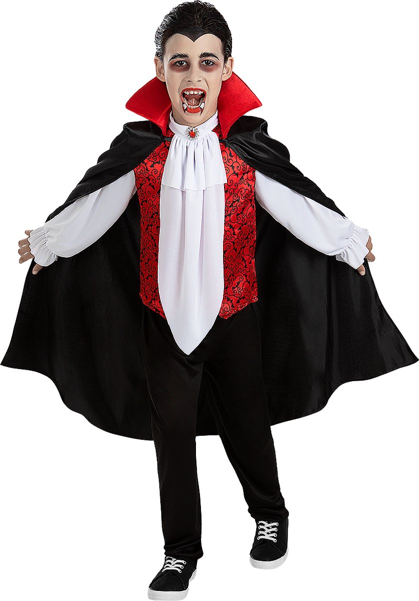 FUNIDELIA Graaf Dracula Kostuum Voor voor jongens - Maat: 107 - 113 cm - Zwart