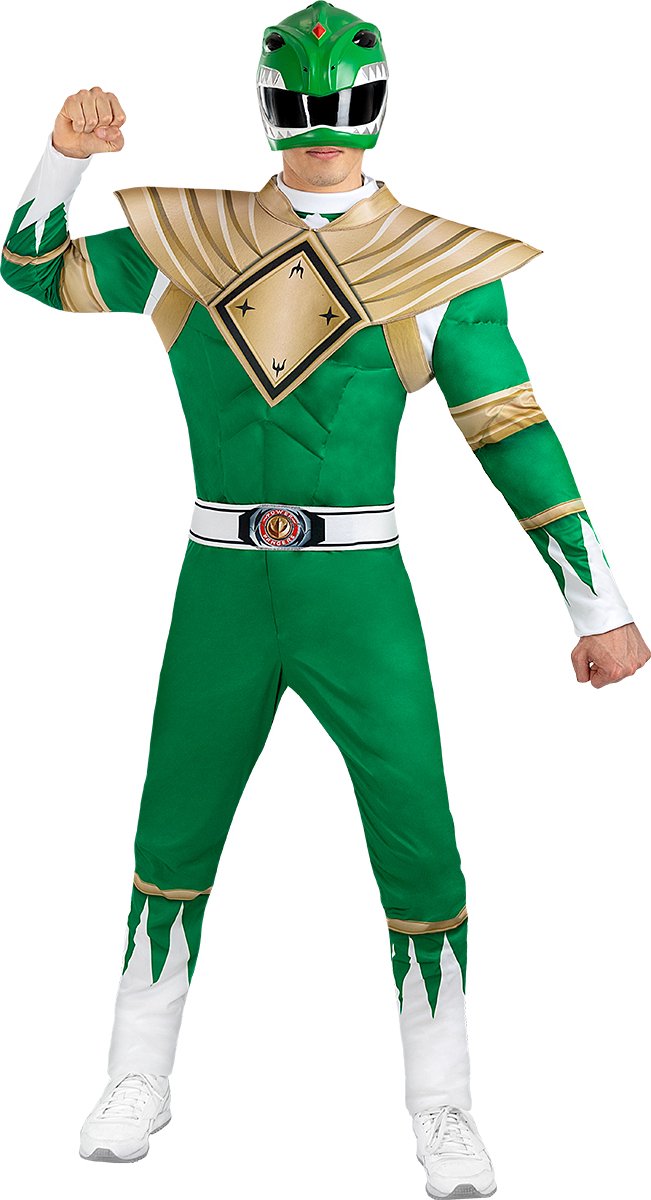 FUNIDELIA Groen Power Ranger-kostuum voor mannen - Maat: XL - Groen