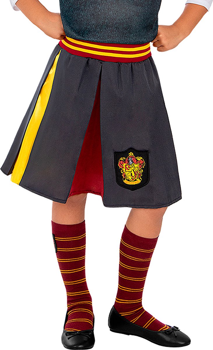 FUNIDELIA Gryffindor Rok Voor - Harry Potter voor meisjes - Maat: 122 - 134 cm