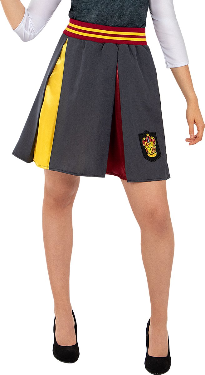 FUNIDELIA Gryffindor Rok Voor - Harry Potter voor vrouwen - Maat: L - Zwart