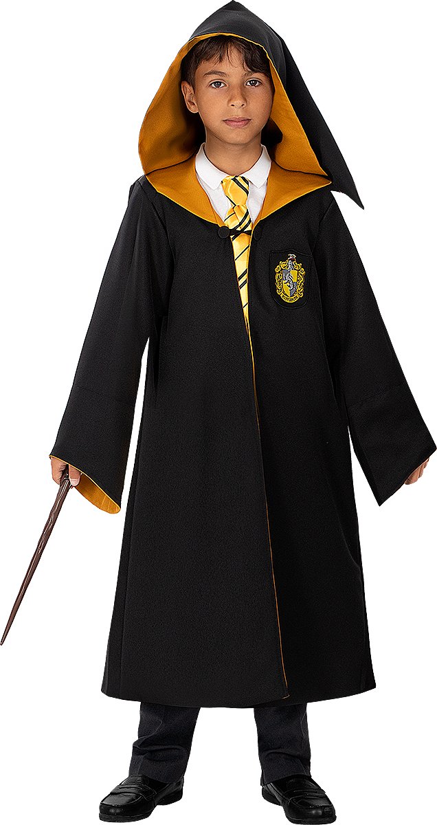 FUNIDELIA Replica Hufflepuff Badjas Voor - Diamond Edition - 107 - 113 cm