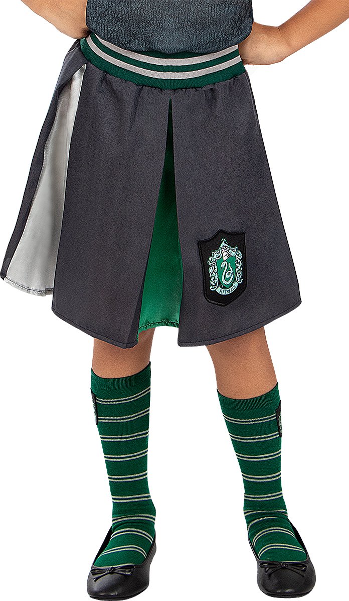 FUNIDELIA Slytherin Rok Voor - Harry Potter voor meisjes - Maat: 122 - 134 cm