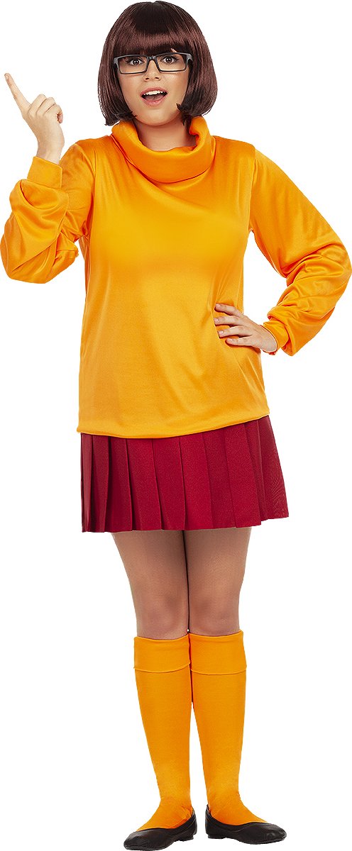 FUNIDELIA Velma kostuum - Scooby Doo voor vrouwen Scooby Doo - Maat: L - Oranje