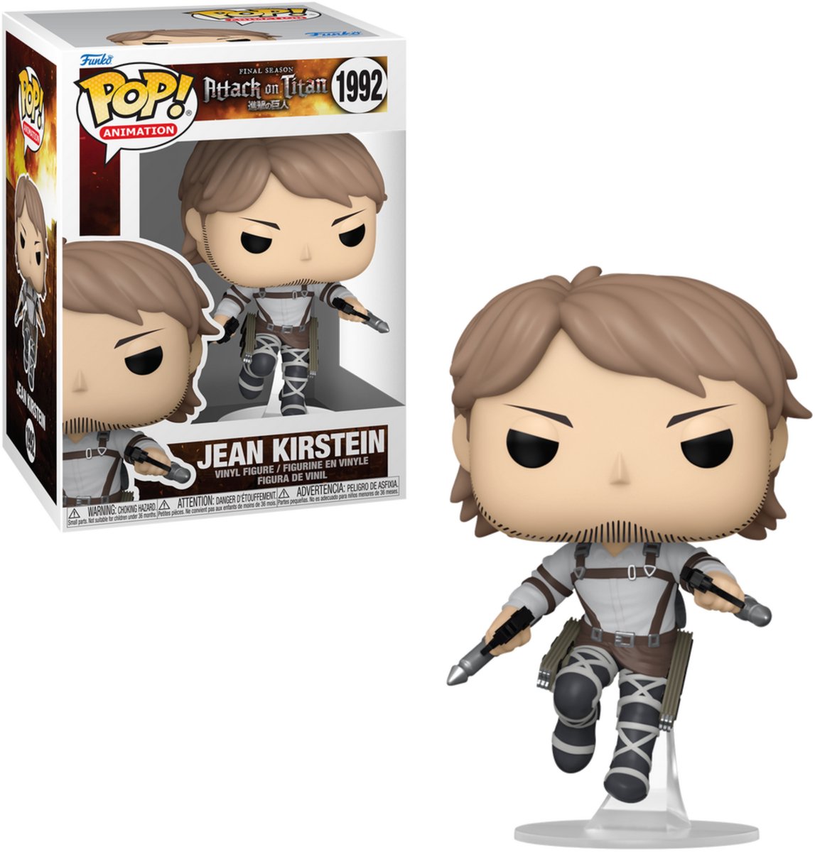 Attack On Titan Jean Kirstein vinylfiguur 1992 Unisex   Pop! - Neutraal - Standard