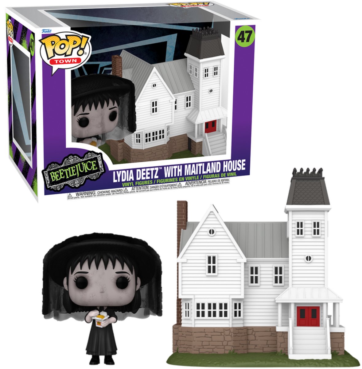 Beetlejuice Lydia Deetz with Maitland House (Pop! Town) vinylfiguur 47 Unisex   Pop! - Neutraal - Standard