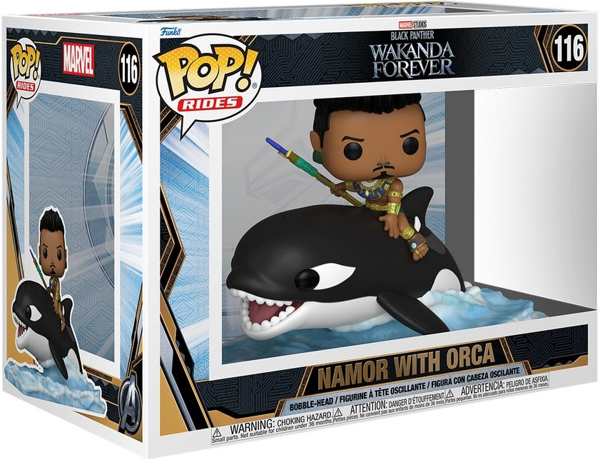 Black Panther Wakanda Forever   Pop Vinyl: Namor with Orca