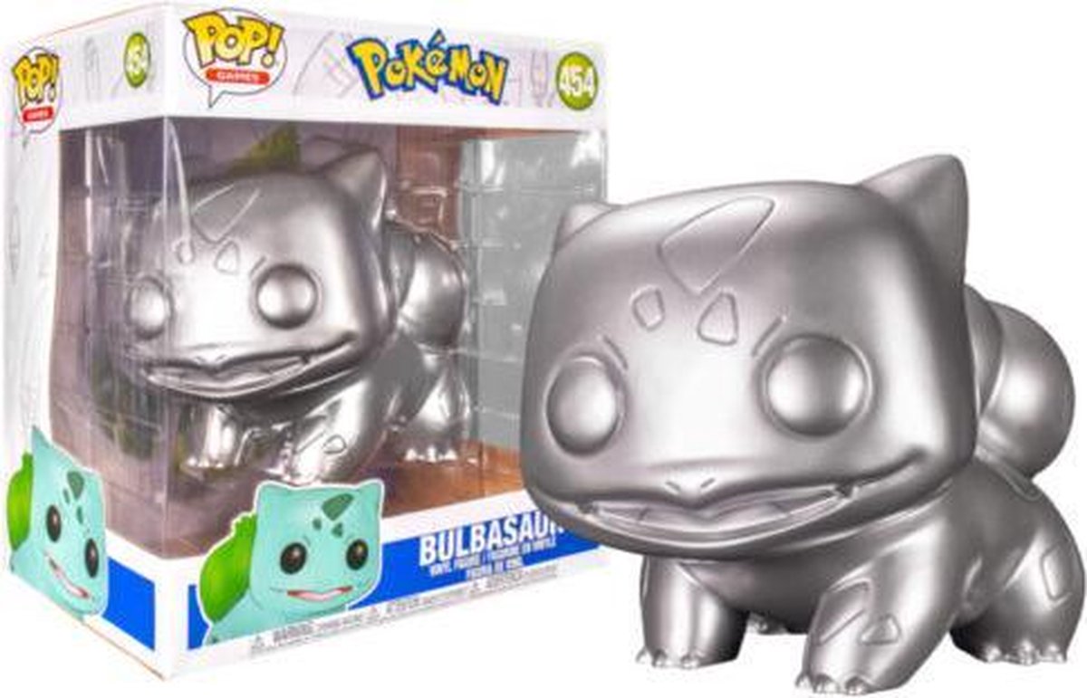 Bulbasaur (Silver Metallic) 10 inch -   Pop! Games - Pokemon