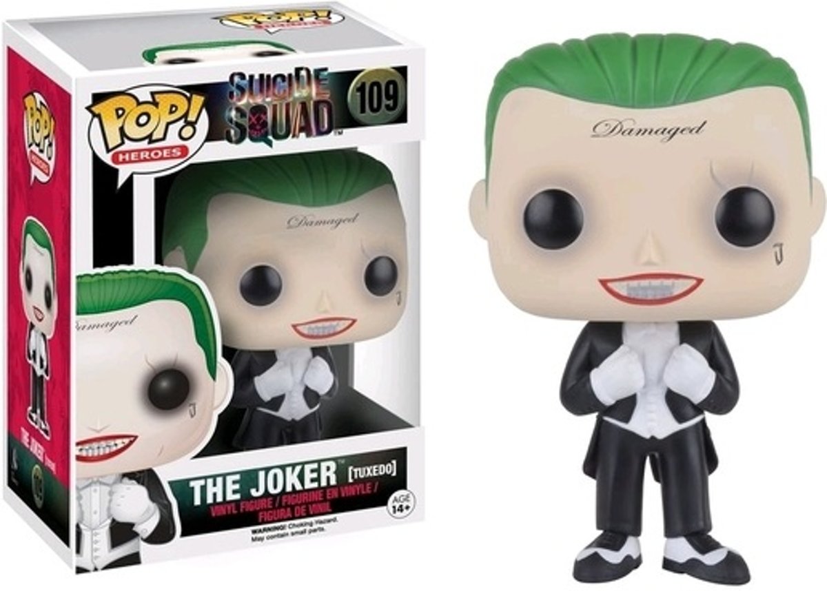 DC COMICS - POP Vinyl 109 Joker in Tuxedo (S.Squad) Ltd Ed !