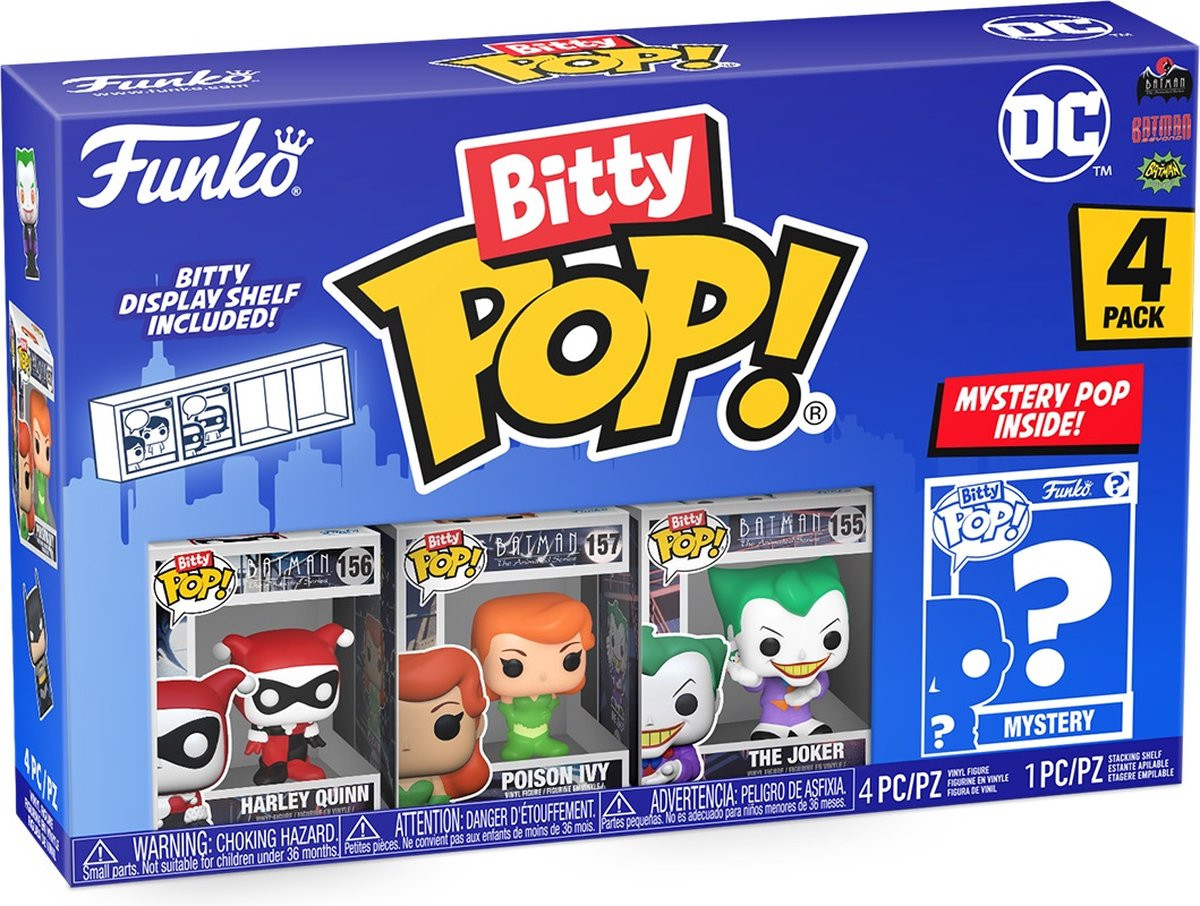 DC   Bitty Pop! 4-Pack: Harley Quinn / Poison Ivy / The Joker