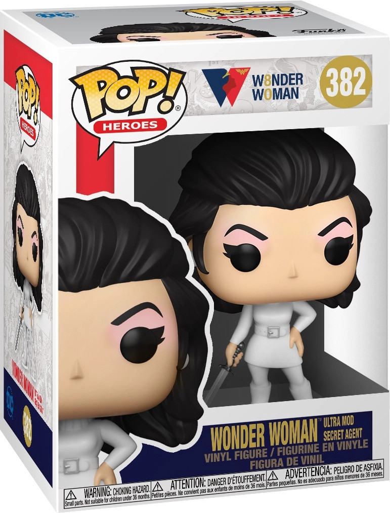 DC Wonder Woman 80th Anniversary   Pop Vinyl - Ultra Mod Secret Agent Wonder Woman