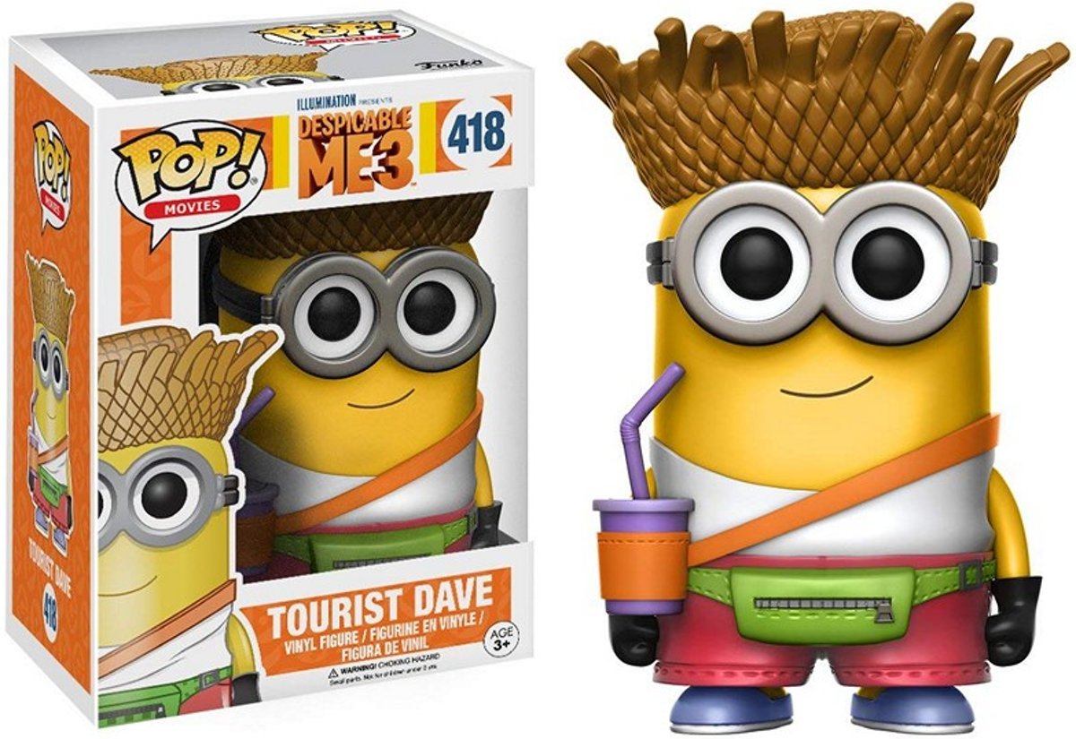 DESPLICABLE ME 3 - Bobble Head POP N° 418 - Tourist Dave