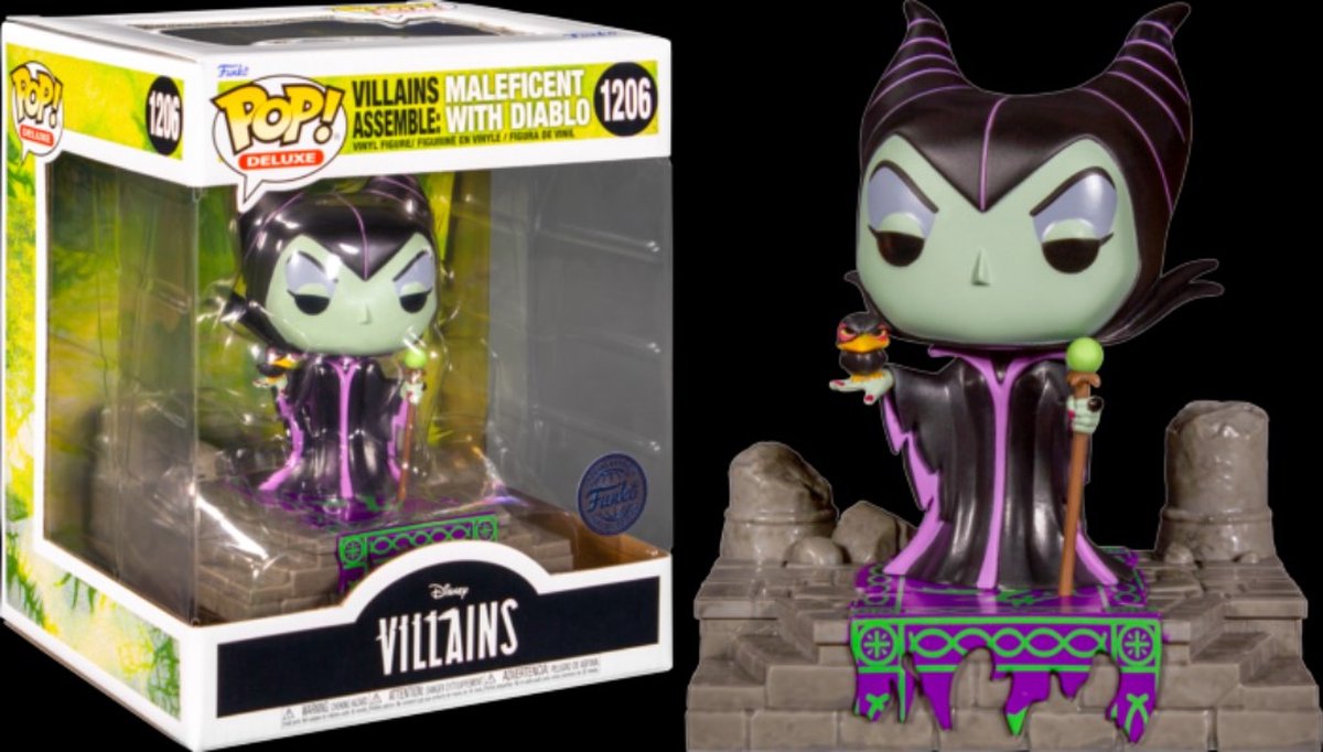 DISNEY - POP DELUXE N° 1206 - Maleficient with Diablo