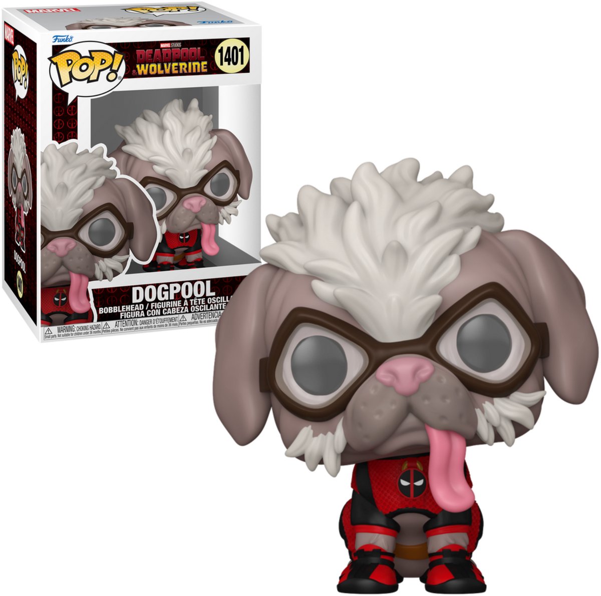 Deadpool Deadpool & Wolverine - Dogpool vinyl figuur 1401   Pop! meerkleurig