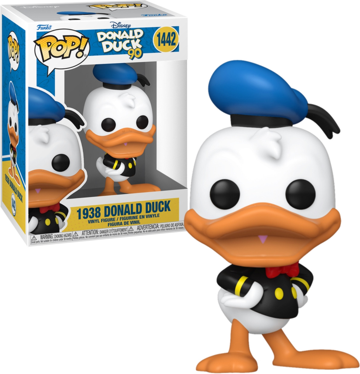 Disney Donald Duck 90th Anniversary   Pop Vinyl: Donald Duck 1938