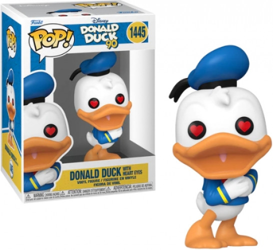 Disney Donald Duck 90th Anniversary   Pop Vinyl: Donald Duck Heart Eyes