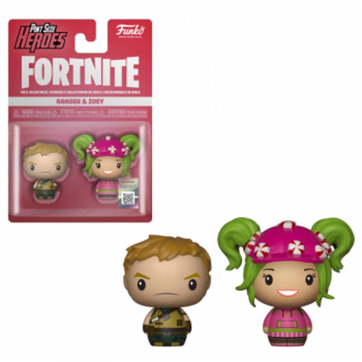 FORTNITE - 2 Pint Size Heroes Figures - Ranger & Zoey - 6cm